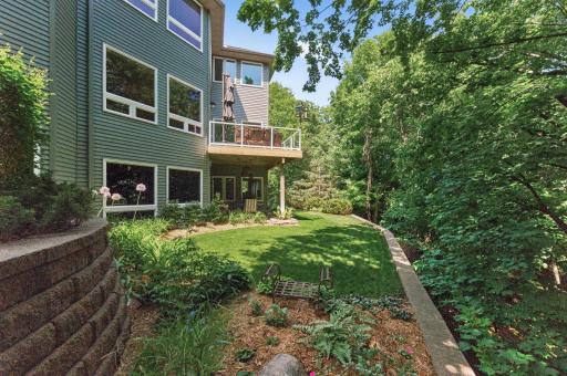 A backyard that rivals the beauty of the home's interior.