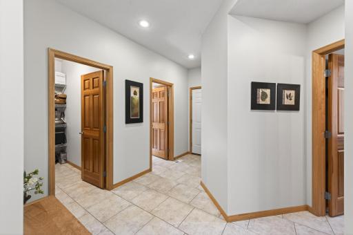 A spacious mudroom creates the perfect transition between indoors and out.