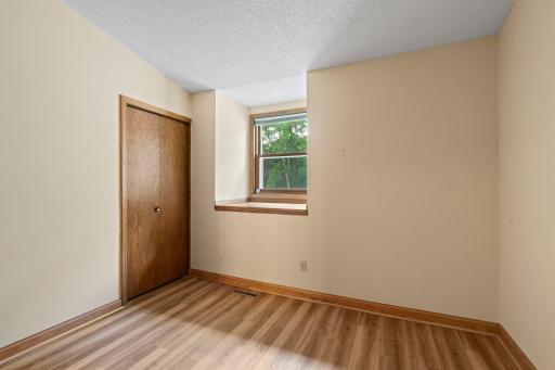 Upper Level 2nd Bedroom With Vaulted Ceiling & 2 Closets