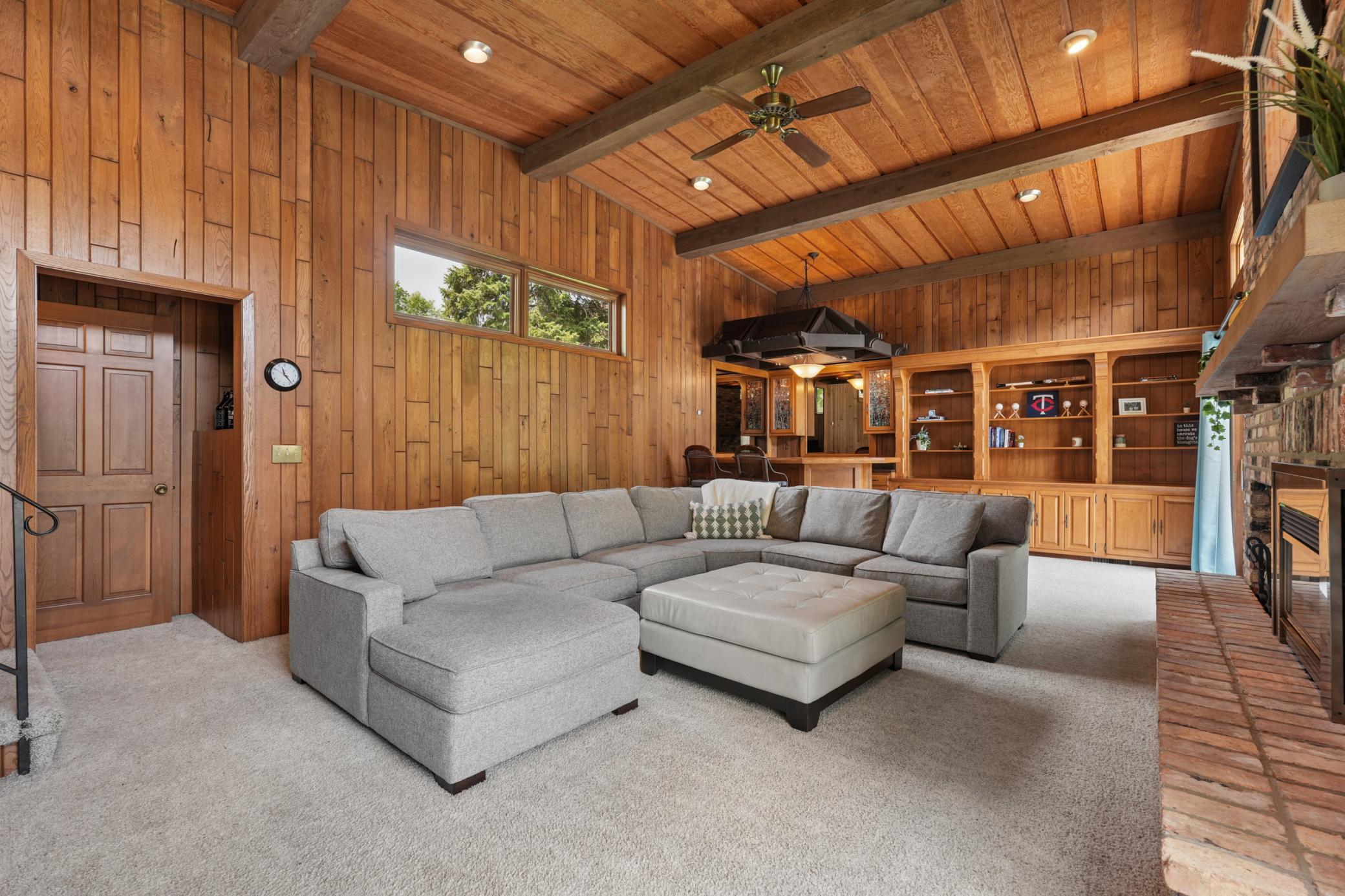 Family Room with Wet Bar