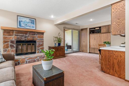 Get cozy and relax with your favorite book or watch a great movie in the lower level family room.
