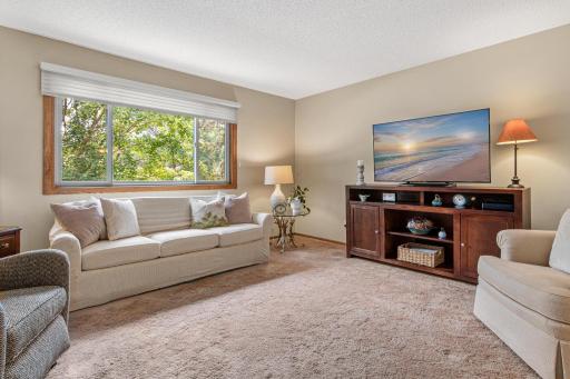 Large newer windows bring in natural light, making the room feel bright and welcoming. Newer paint throughout the home.