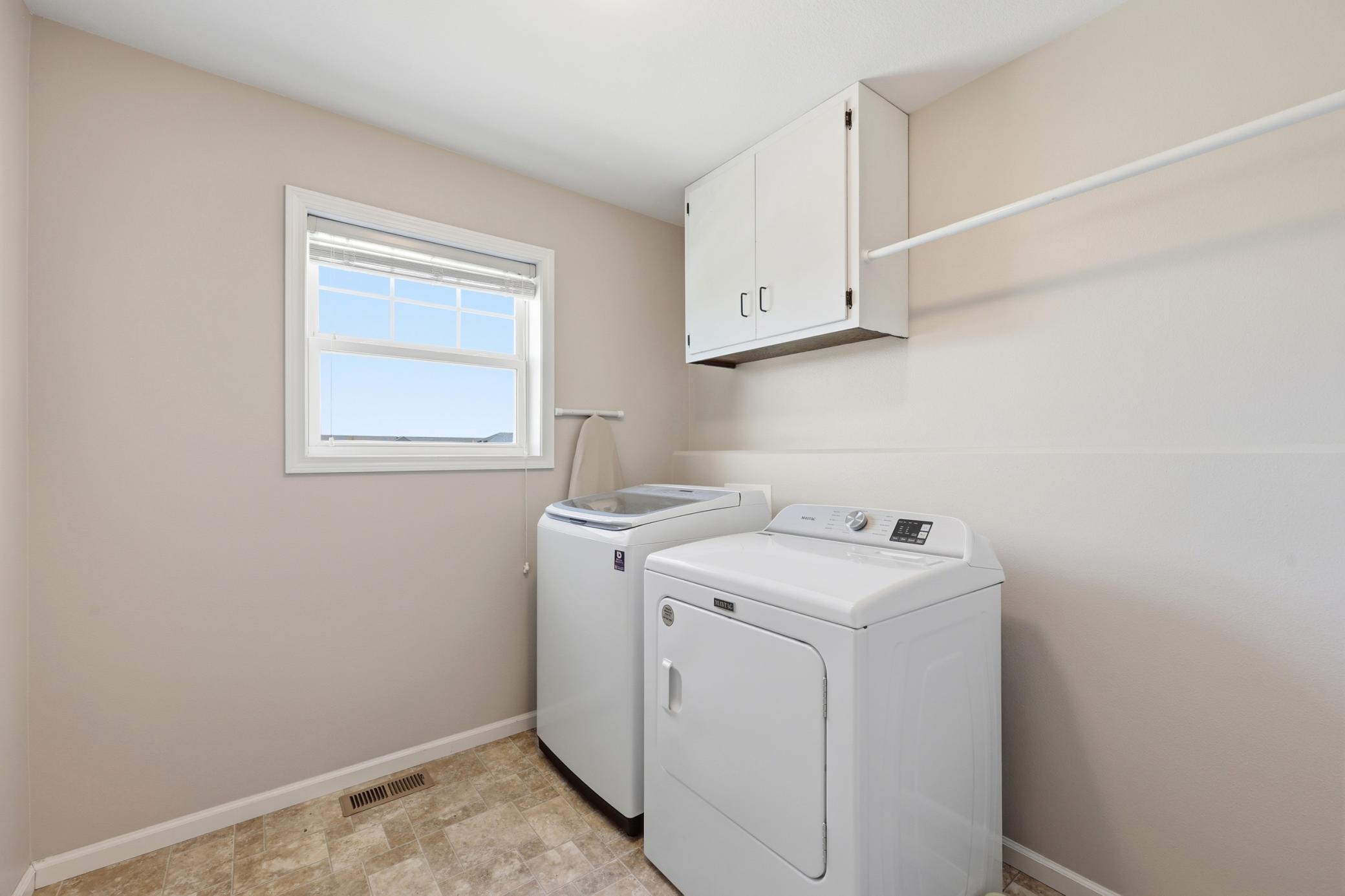 Laundry upstairs