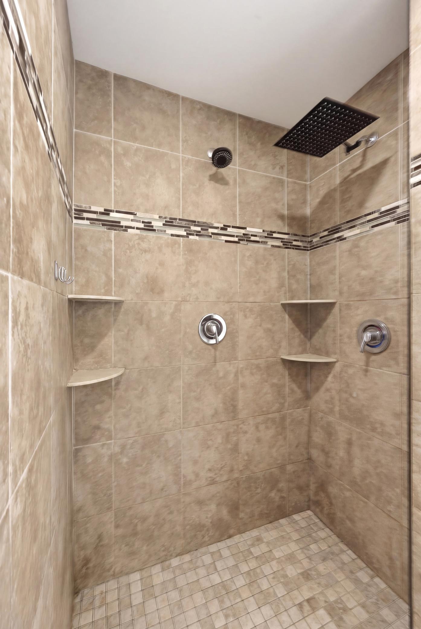 Tile shower