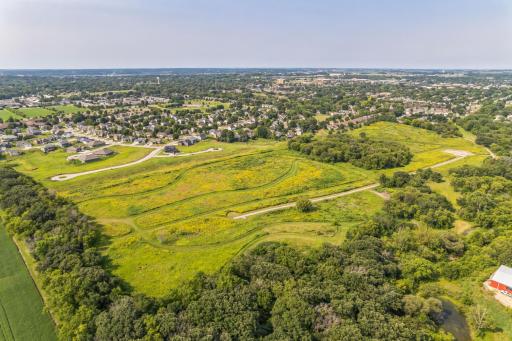 Aerial shot of the Essex Estates Community.