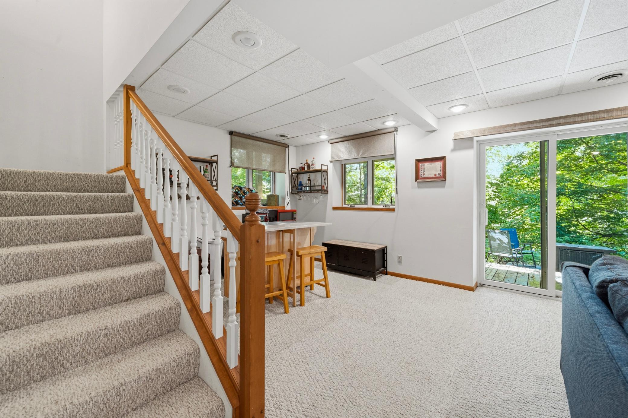 Lower Level has Walkout Patio Doors