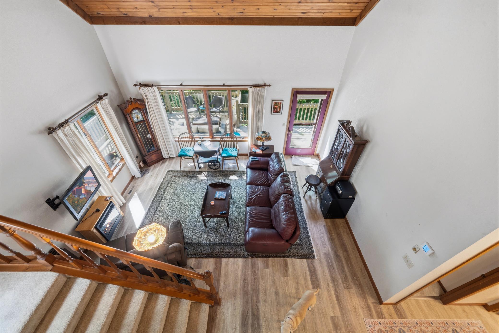 Living Room with Access to Deck