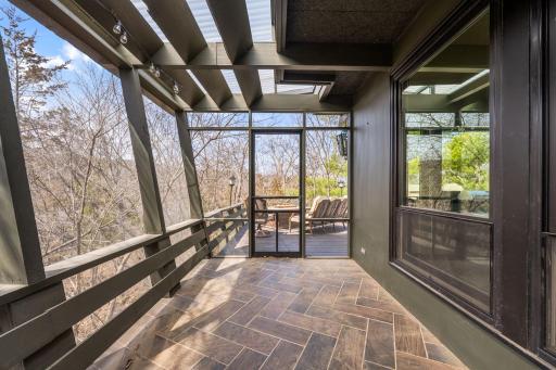 Screened-in porch perfect for bug-free summer nights
