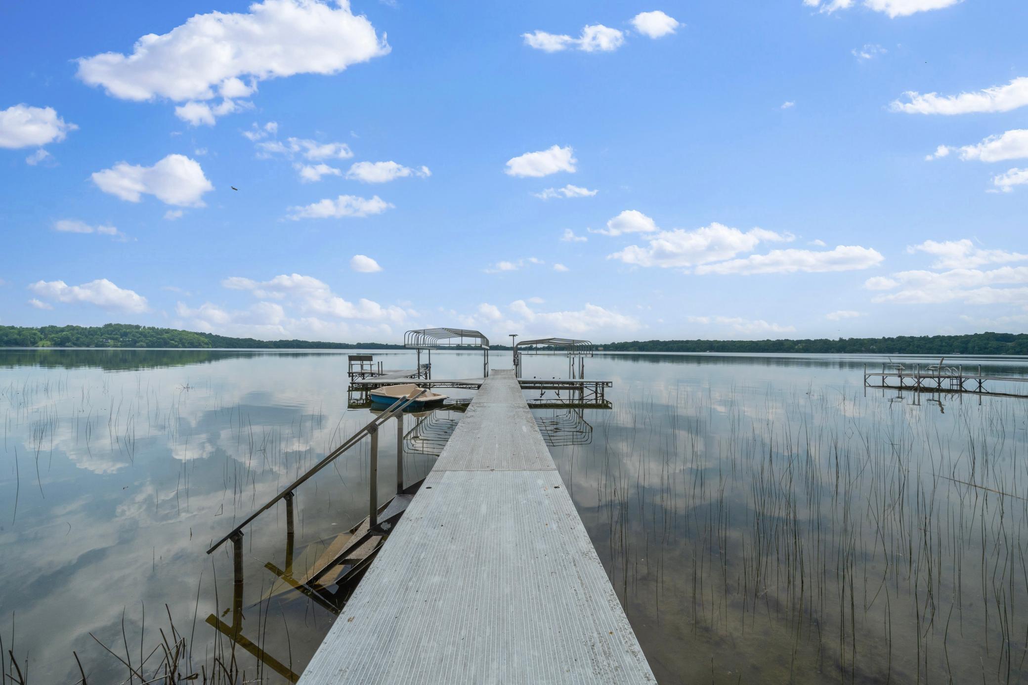 Direct access to Big Chippewa Lake from your private dock, offering endless opportunities for recreation and relaxation.