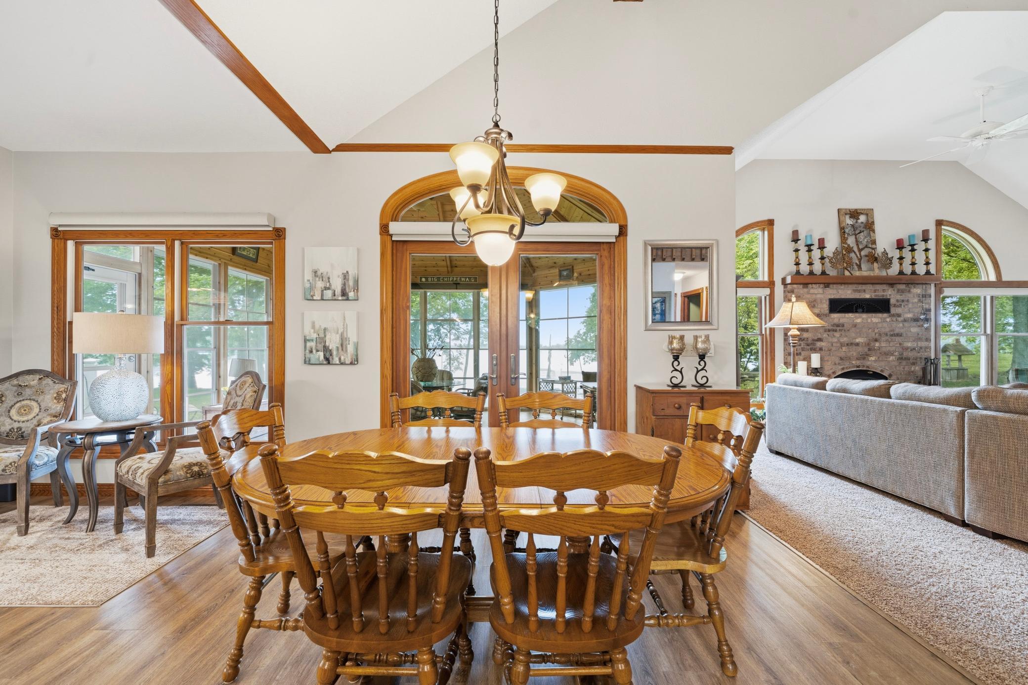 Whether hosting a crowd or enjoying everyday meals, the dining area provides ample space for gathering.