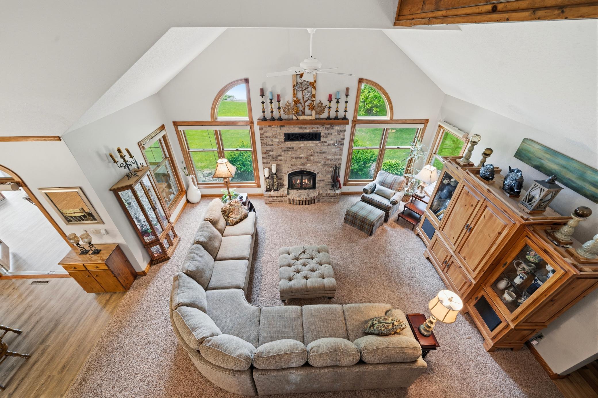 A view overlooking the main level.