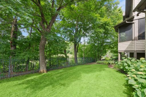 Rare within Bearpath, the fully fenced backyard offers a sunny, level lawn that's ideal for play, pets, gardening, or simply enjoying your own private outdoor space.