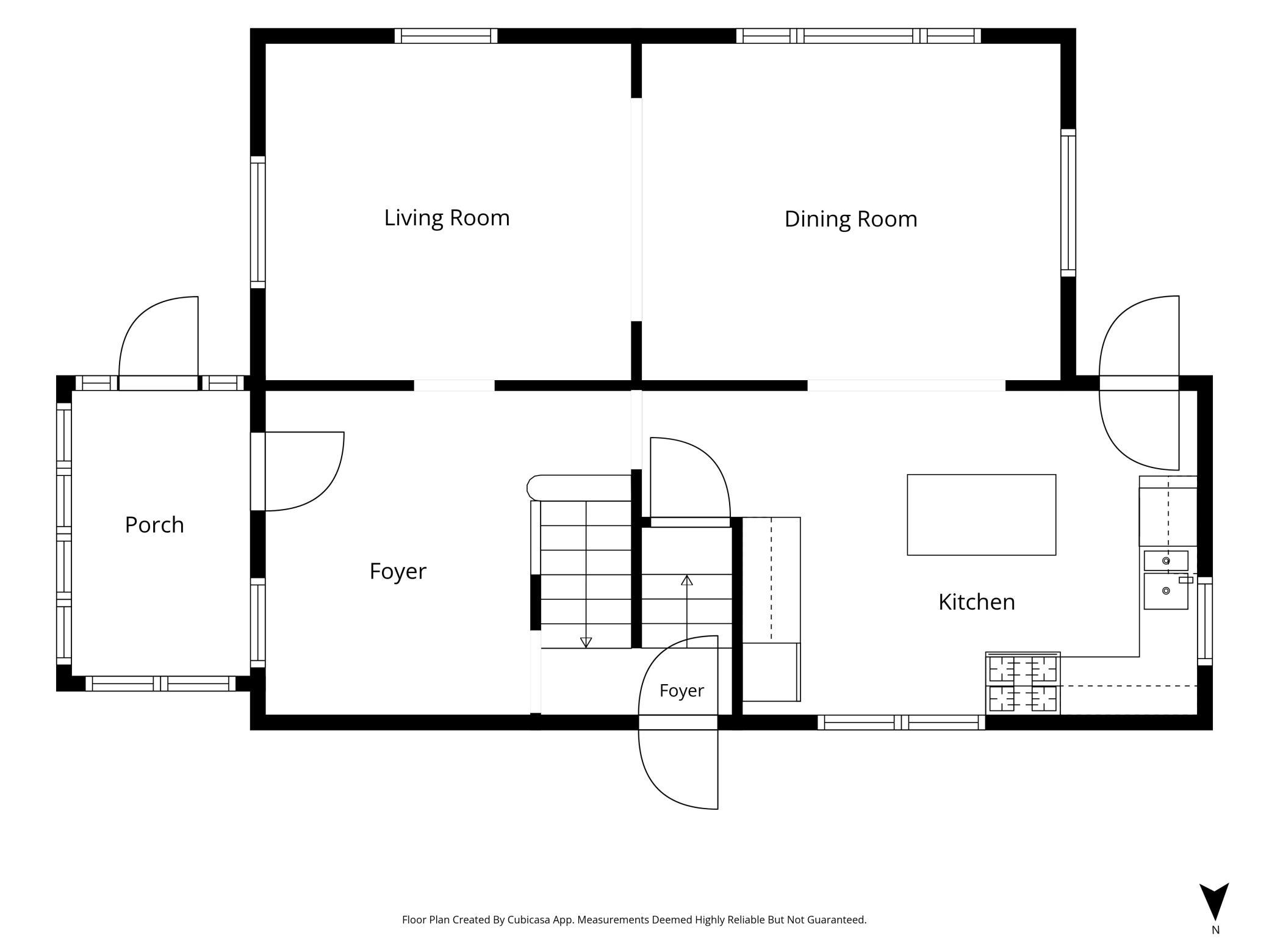 Main level floor plan