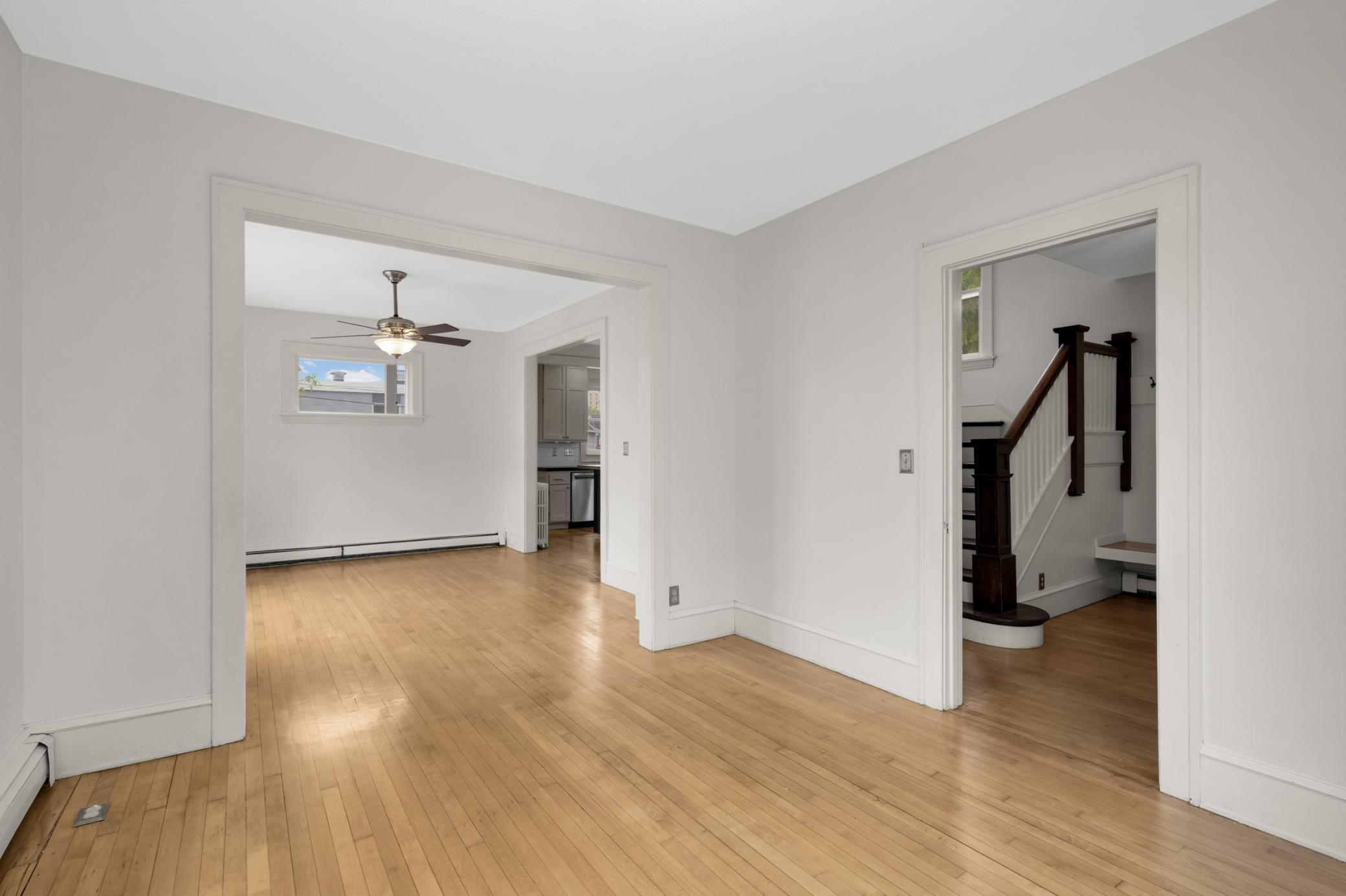 Great flow between the Foyer, Living Room, and Dining Room