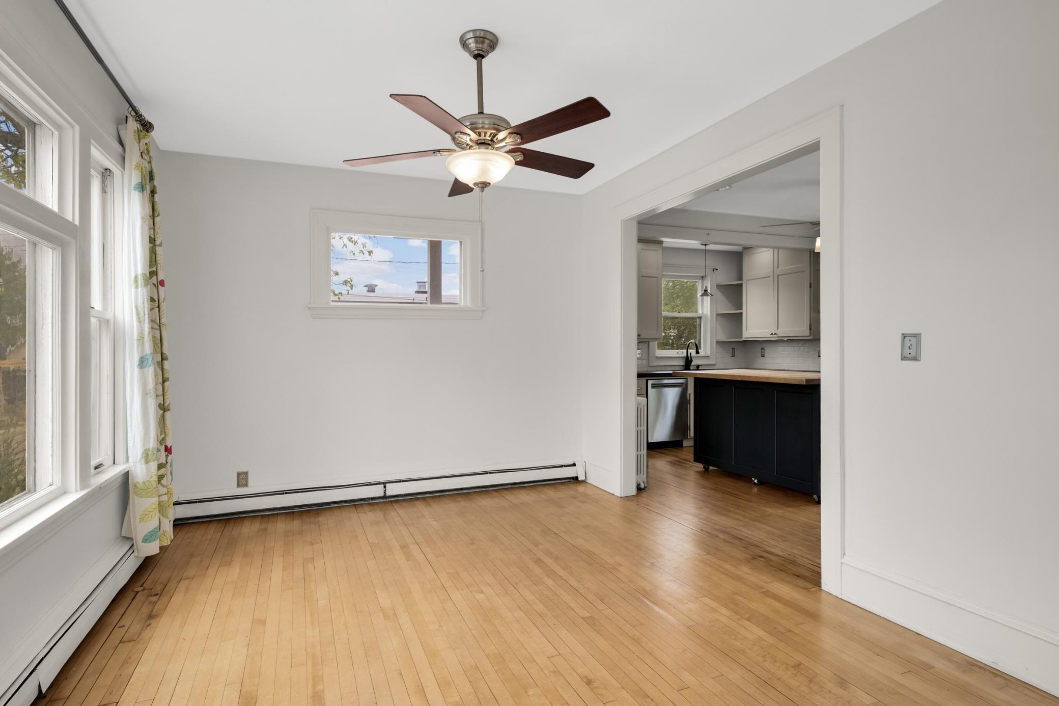 Convenient formal dining room that leads into the beautiful kitchen