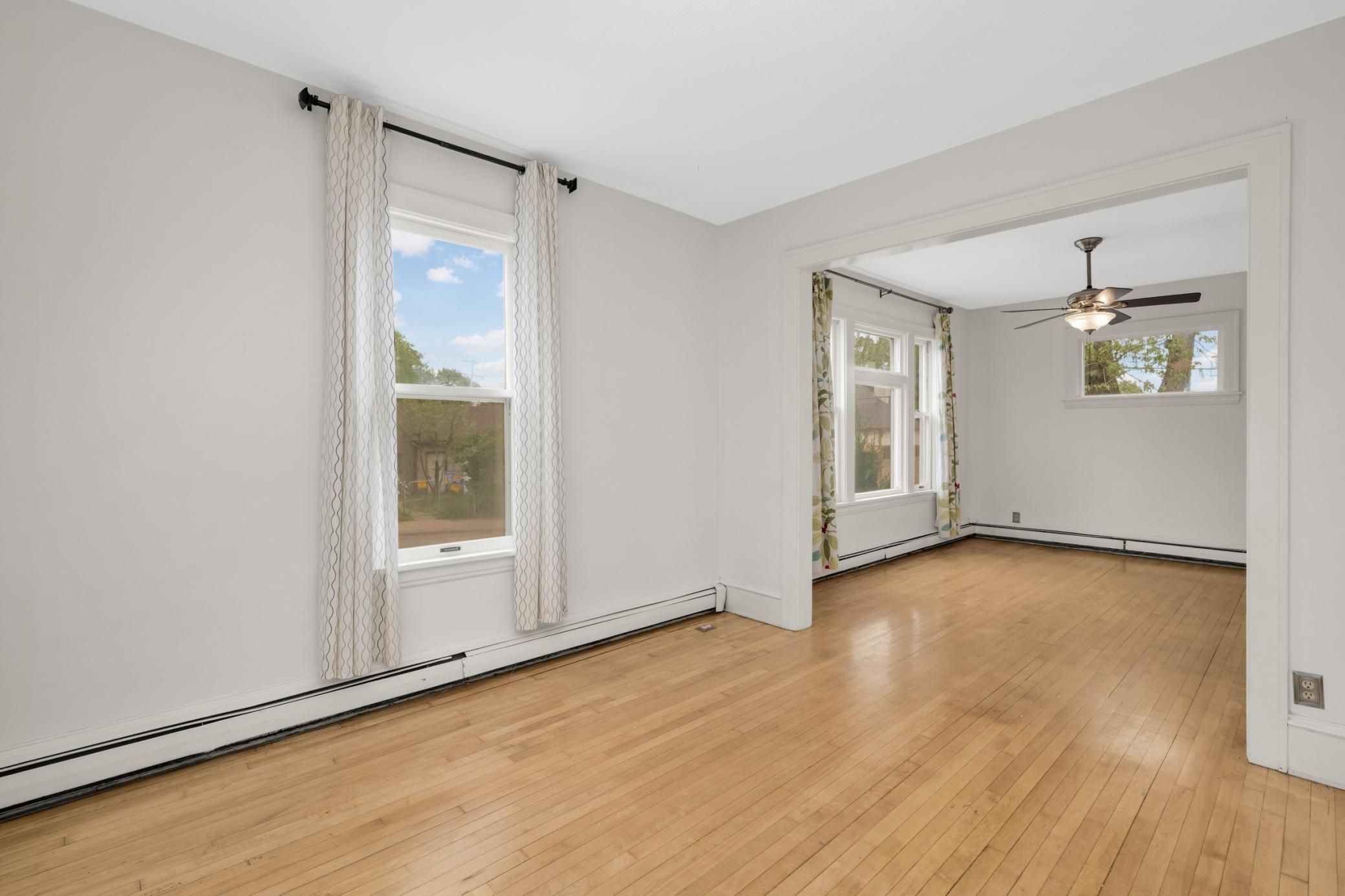 Spacious Living Room and Dining Room area