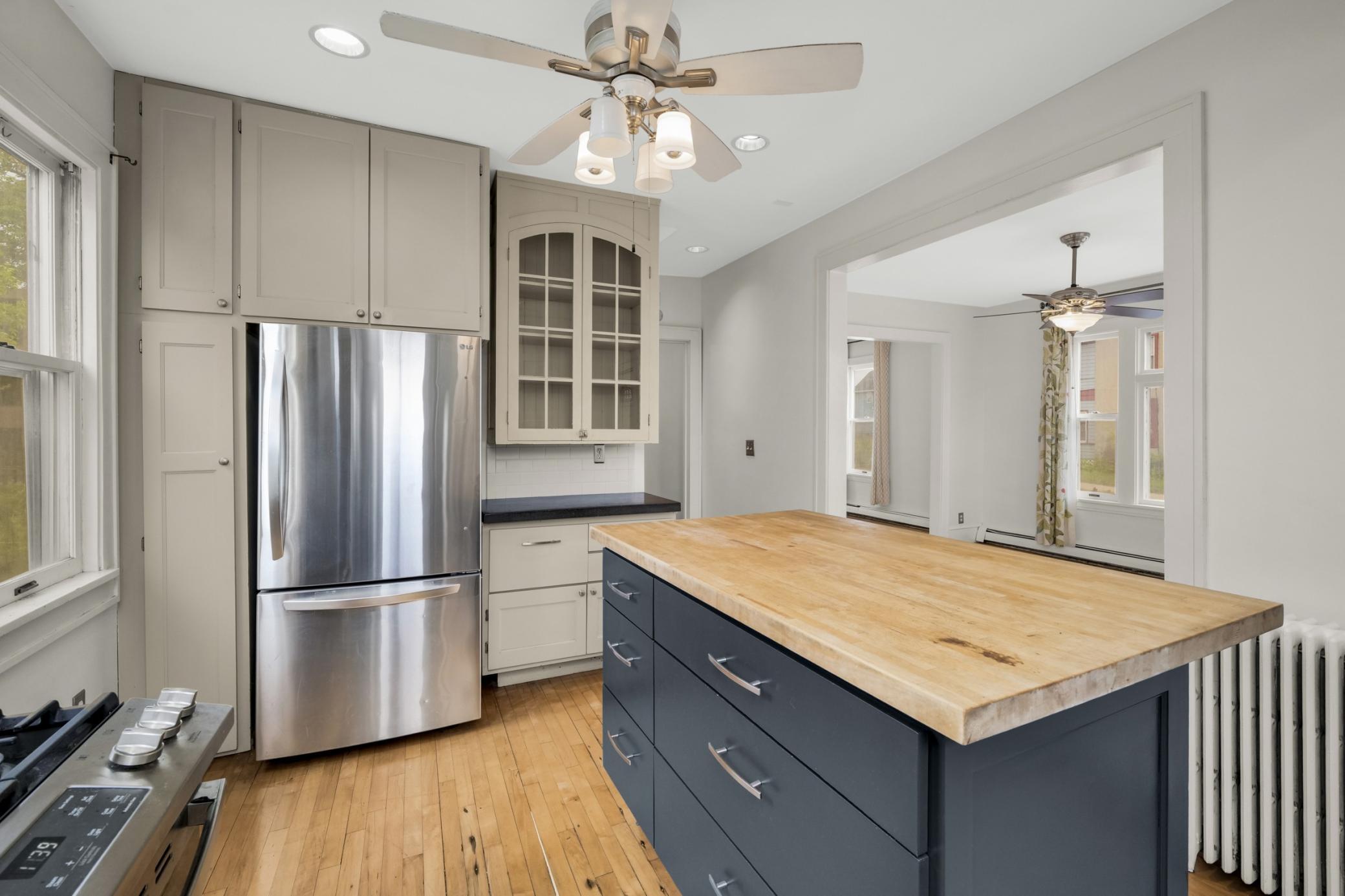 The gorgeous, updated kitchen is a wonderful highlight of this home