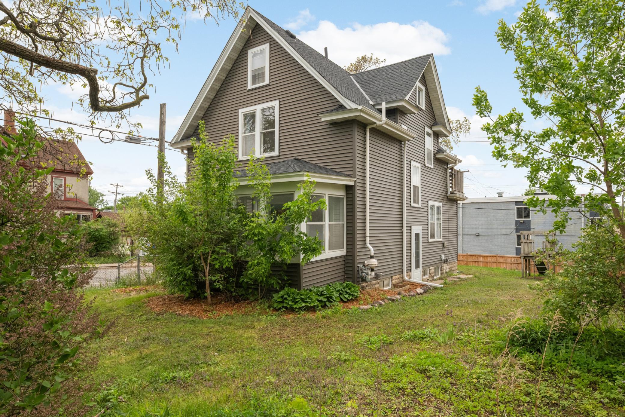 Lots of room for gardening and enjoying the back and side yards