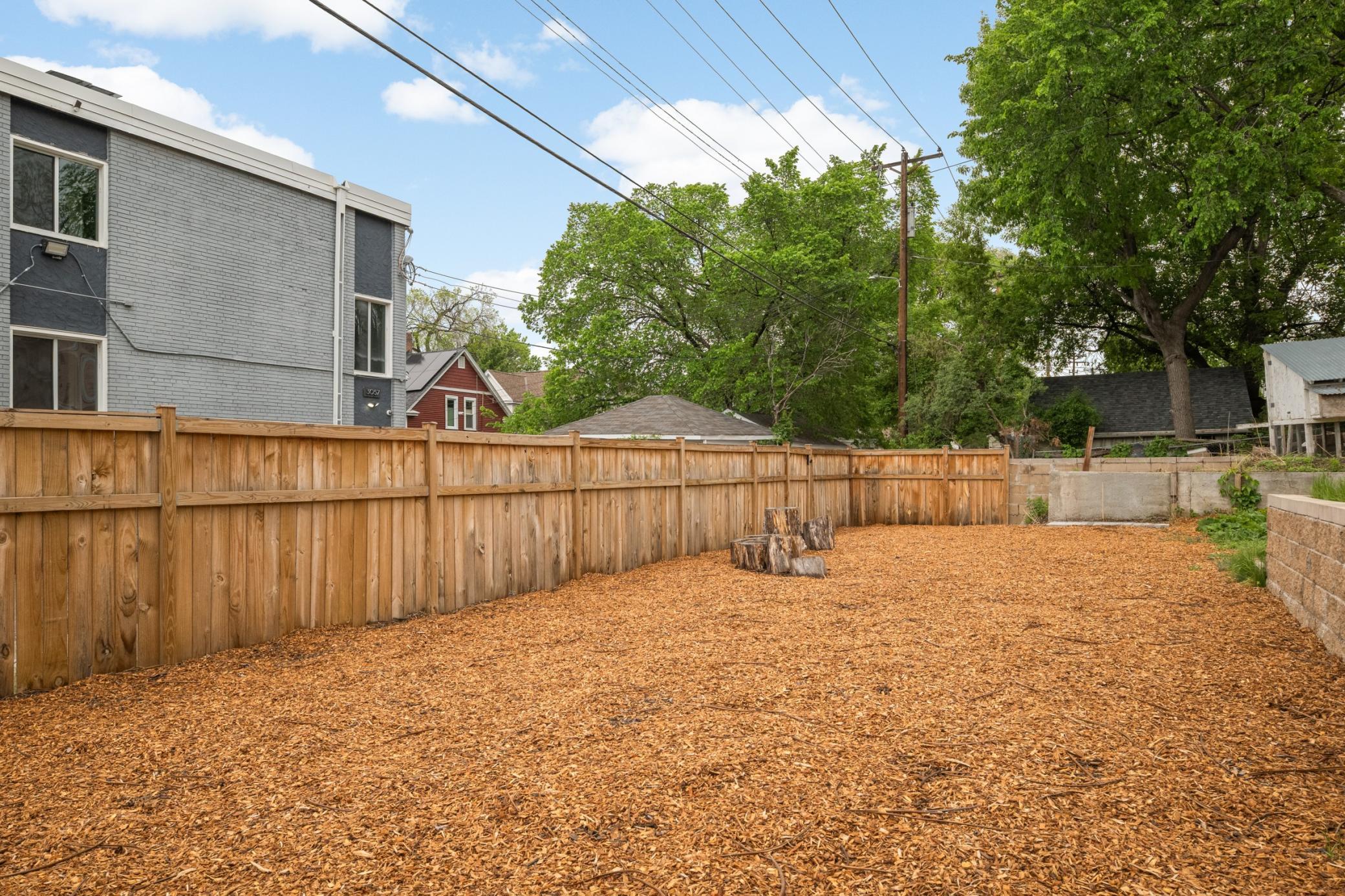 More space in the backyard!