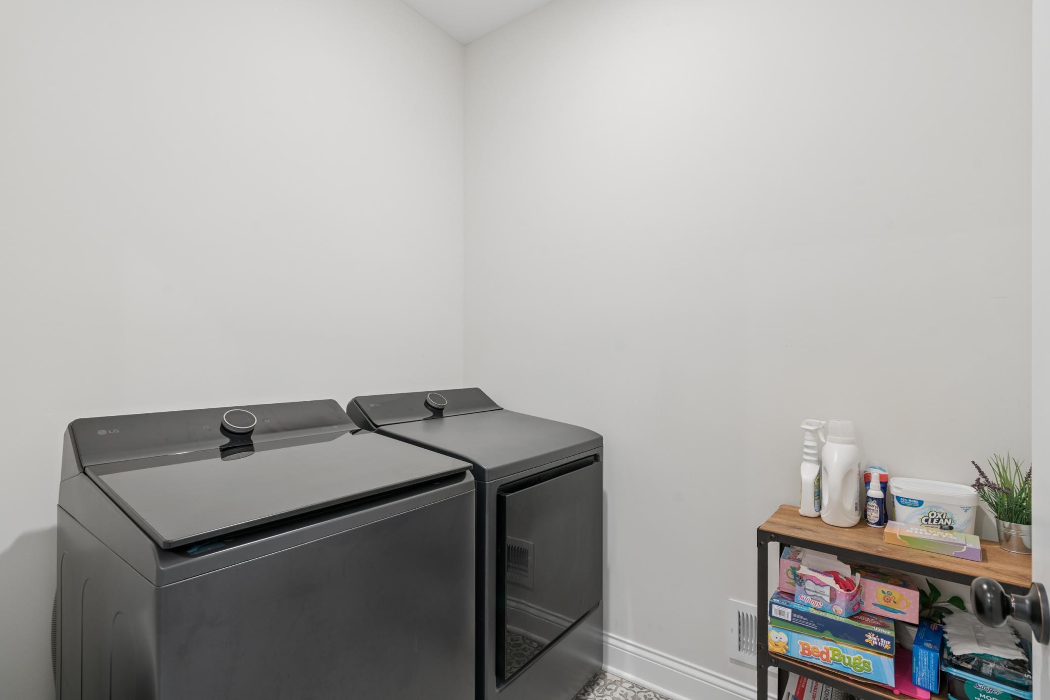 Separate laundry room on the main level