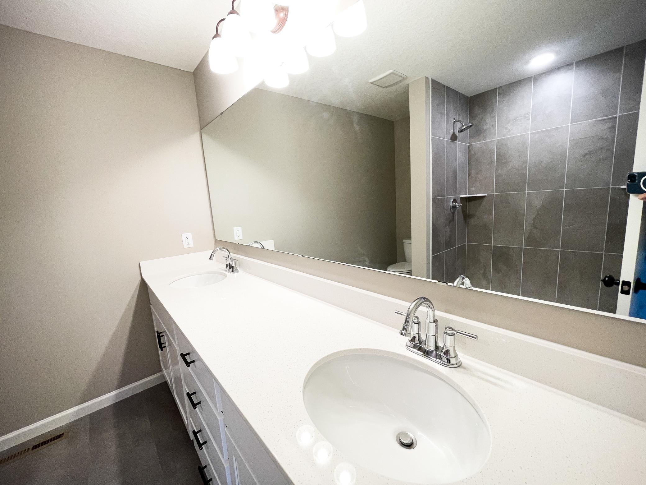 Photo of previously finished home of same floor plan.