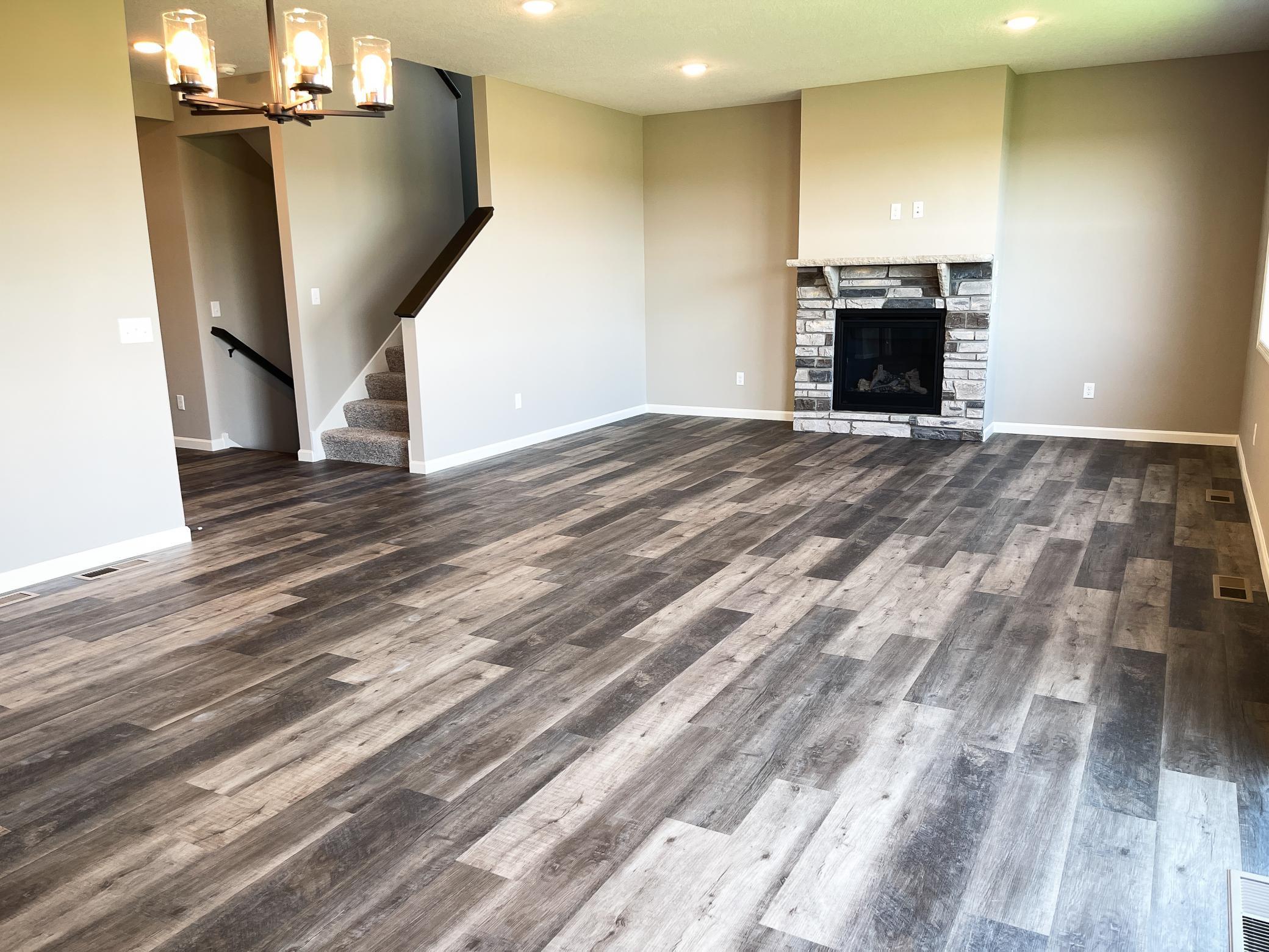 Photo of previously finished home of same floor plan.