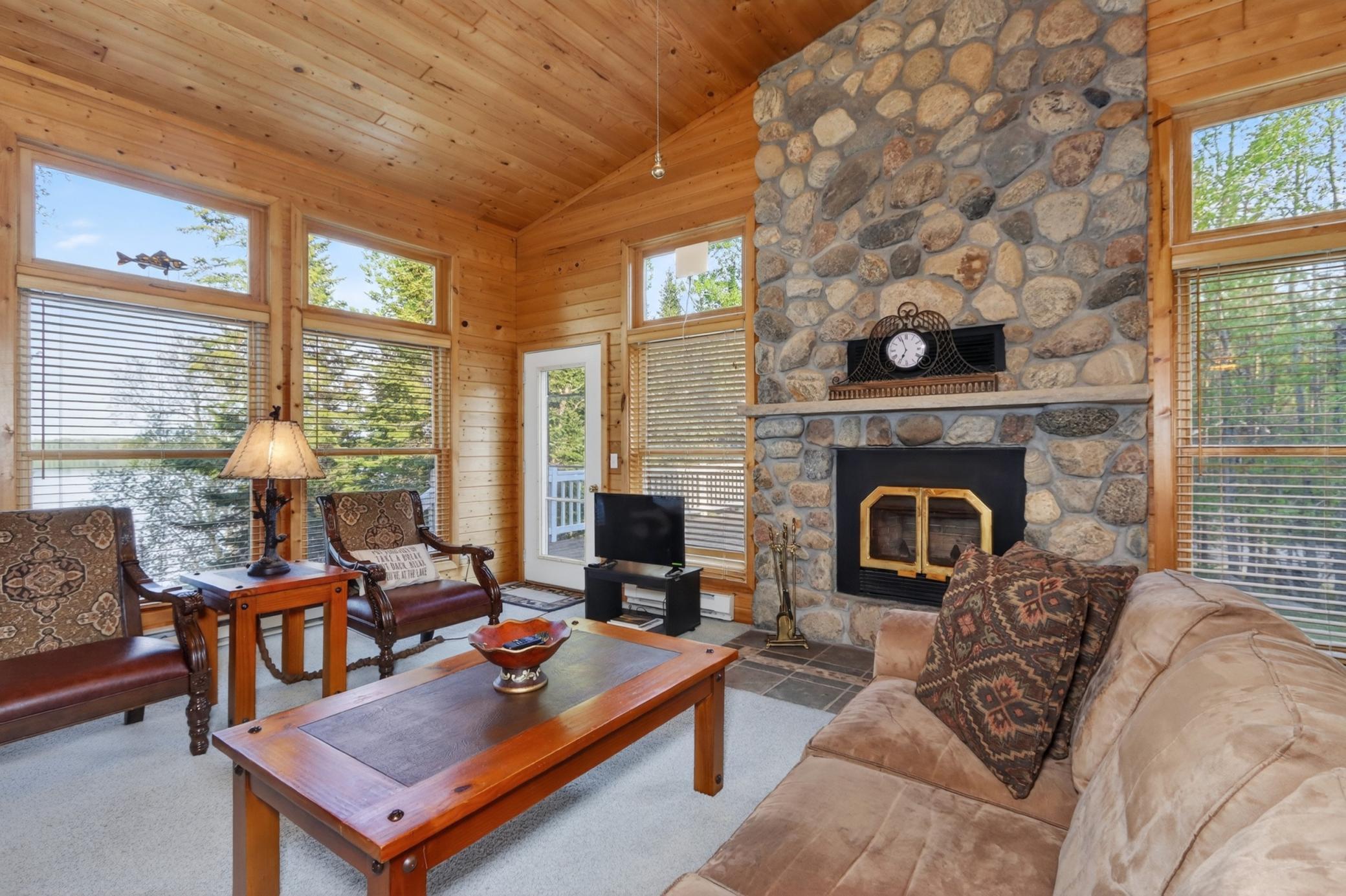 Wood Burning Fireplace