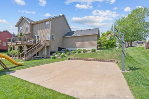 This basketball court is the perfect place to hone in your game or just enjoy recreational activities