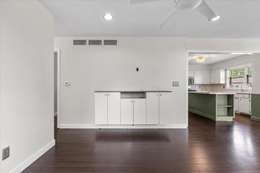 Living Room with built ins