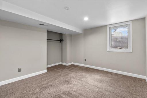Basement Bedroom 4 - Egress Window