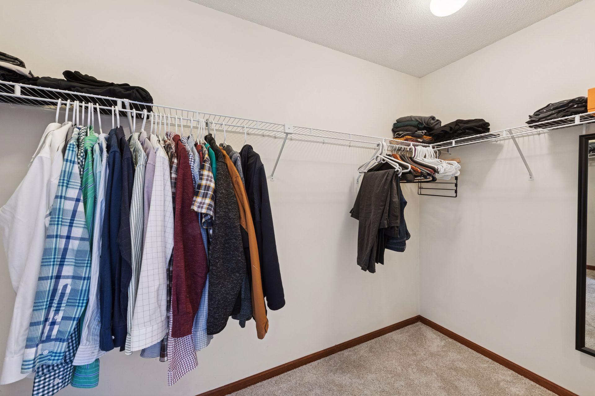 Primary Bedroom has a large walk in closet