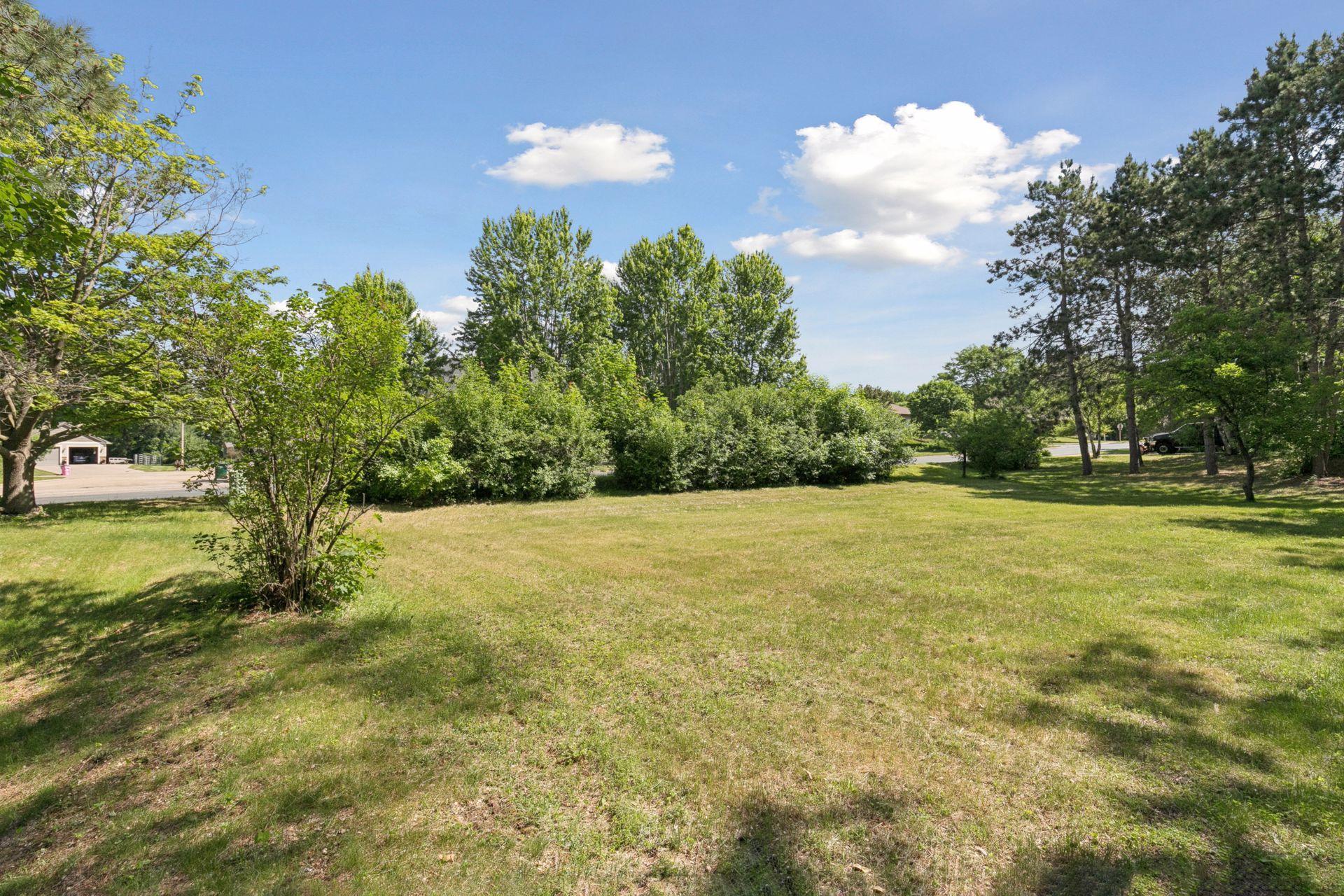 Looking northeast from the back of the lot.