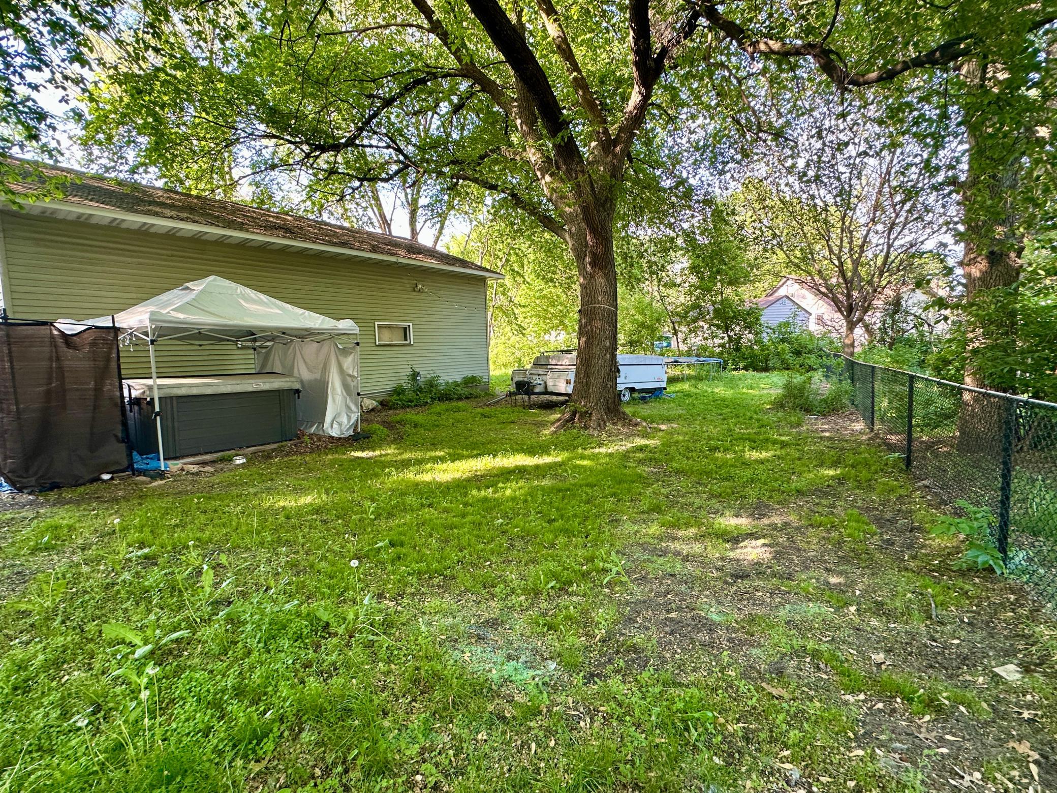 Fenced in yard