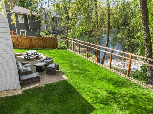 Wildlife sightings and tranquil water views create a true backyard retreat.