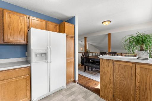 Cabinet pantry for even more functional organization.