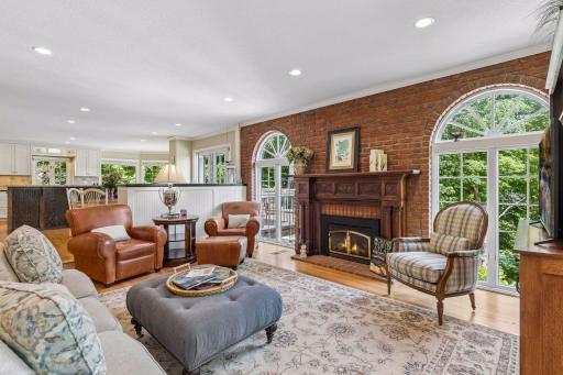Great space to gather and entertain while taking in the views of Hadley Lake