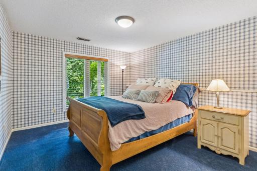 Fifth bedroom on the lower level with closet space