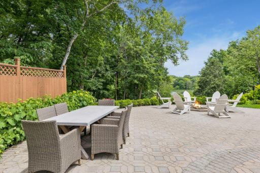 Plenty of room to entertain in the private backyard