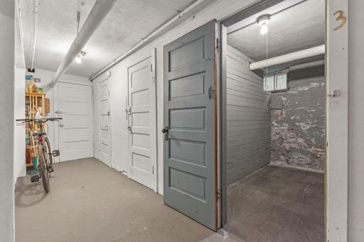 Storage room door