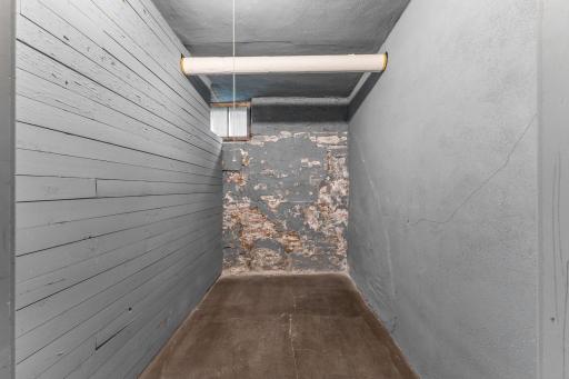 Also in basement is this private storage room