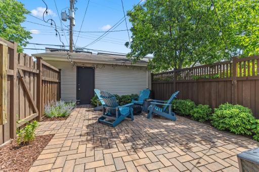 Shared outdoor patio