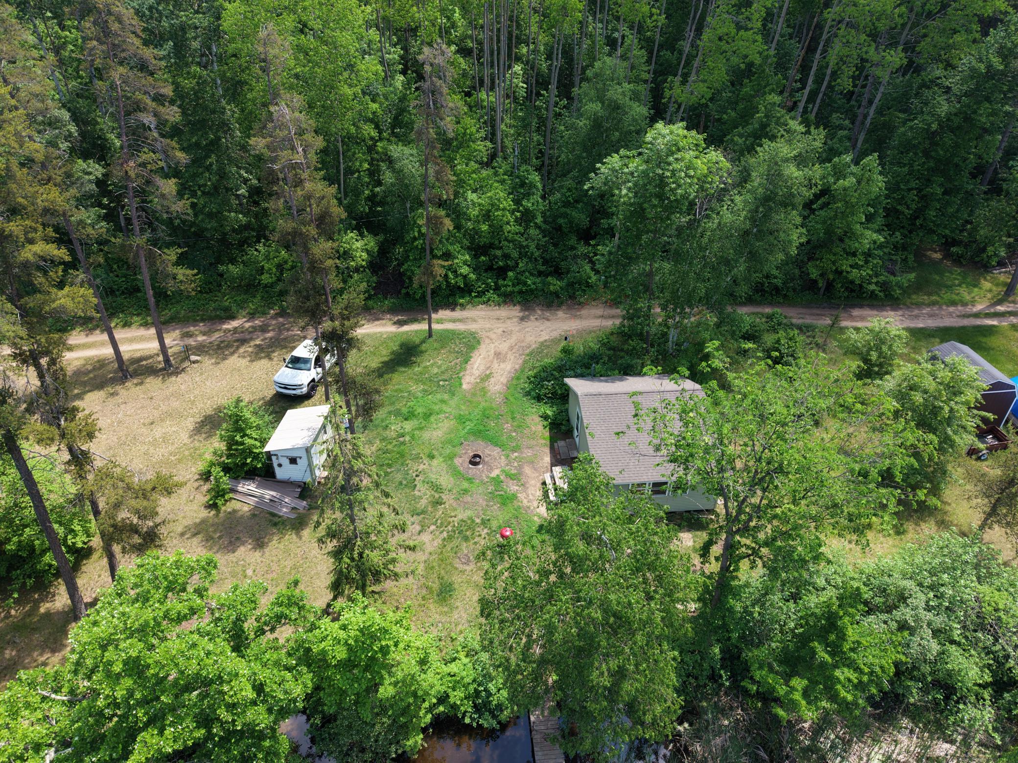 Aerial view of property