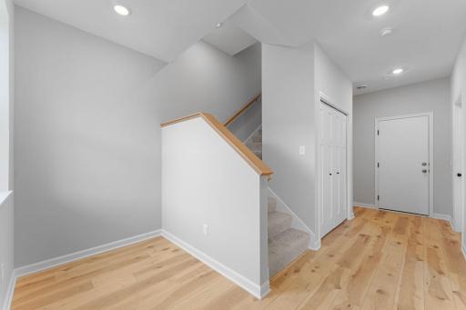 Upon entry, your guest area greeted by a roomy foyer with space for seating. Similar home shown, Color and options can vary.