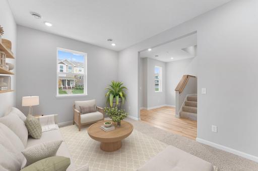 The rec room offers endless possibilities to fit your evolving lifestyle. Similar home shown, Color and options can vary.