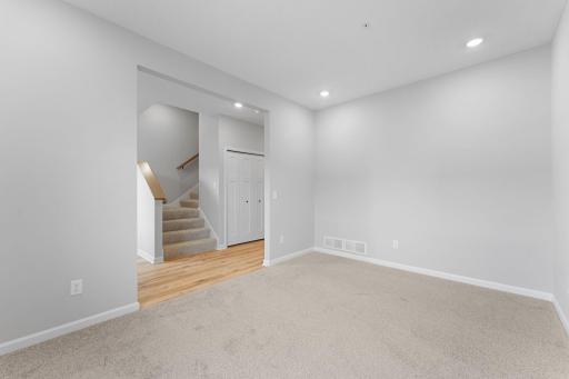 Another view of the rec room. Similar home shown, Color and options can vary.