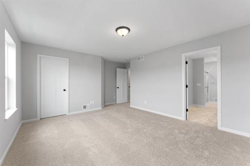 Owner's bedroom. Similar home shown, Color and options can vary.