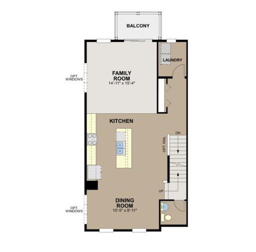 Capri Second Level Layout.