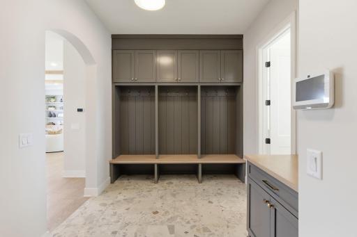 Main Level - Mud Room with built in lockers