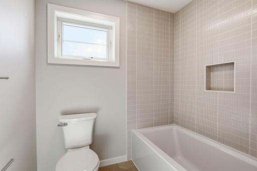 Jack and Jill shower between Bedroom 1 and 2