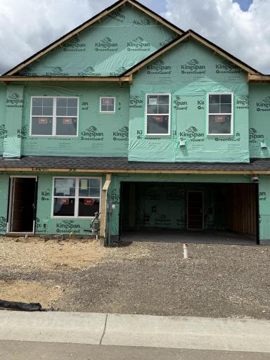 (Photo is of the actual home in progress.)